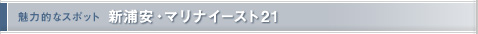 街の魅力的なスポット　新浦安・マリナイースト21