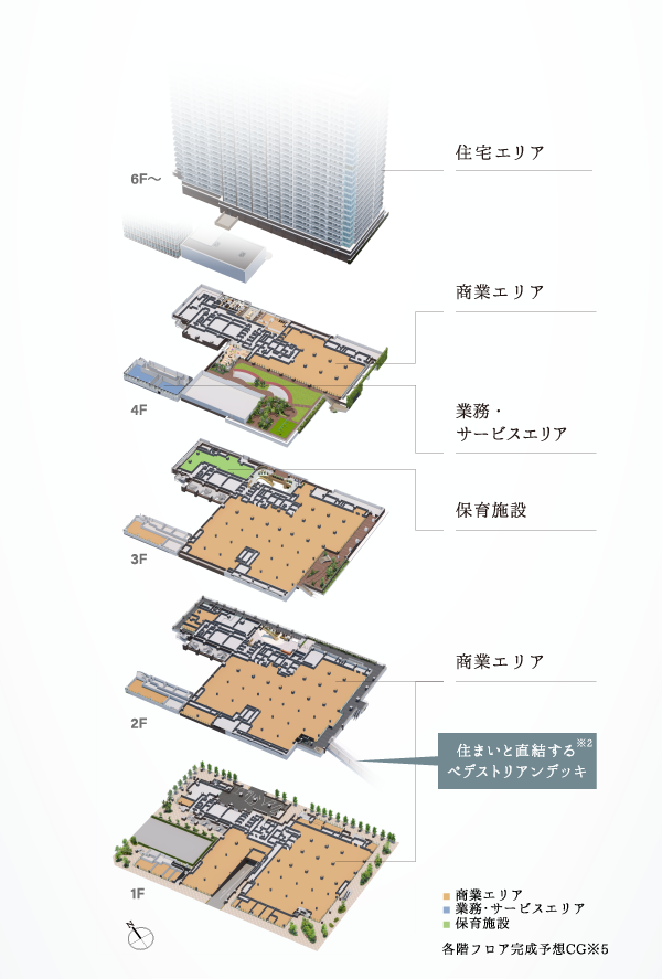 各階フロア完成予想CG※5