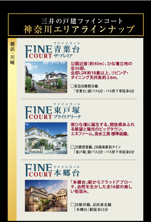 三井の戸建ファインコート 新作コレクション