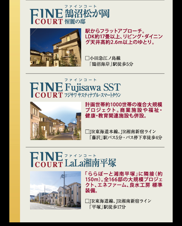三井の戸建ファインコート 新作コレクション