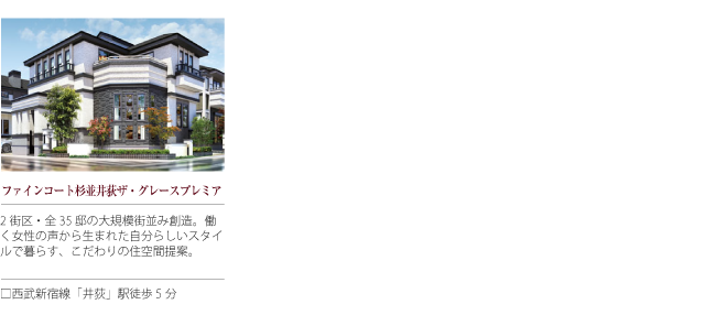 「三井の戸建 ファインコート」世田谷・杉並物件ご紹介