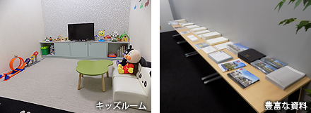 キッズルーム 豊富な資料