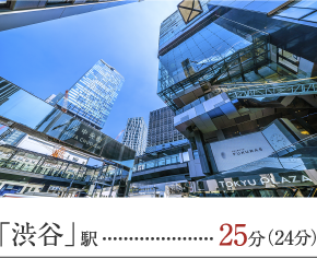 「渋谷」駅 直通25分(24分)