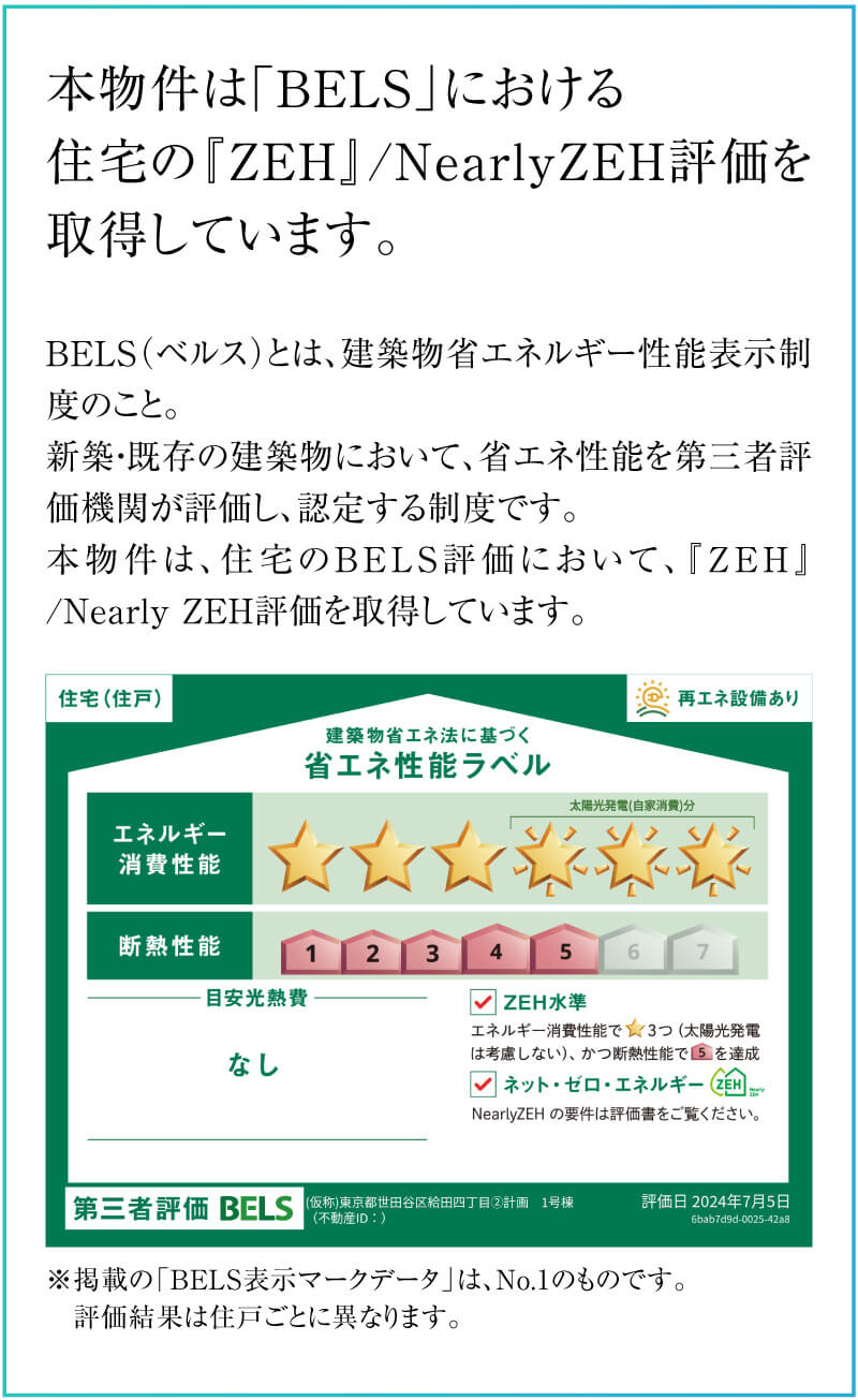 ZEH』 / Nearly ZEH|ファインコート千歳烏山ソレイユテラス ZEH』 / Nearly ZEH|ファインコート千歳烏山ソレイユテラス