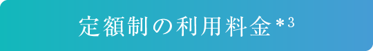 定額制の利用料金*3