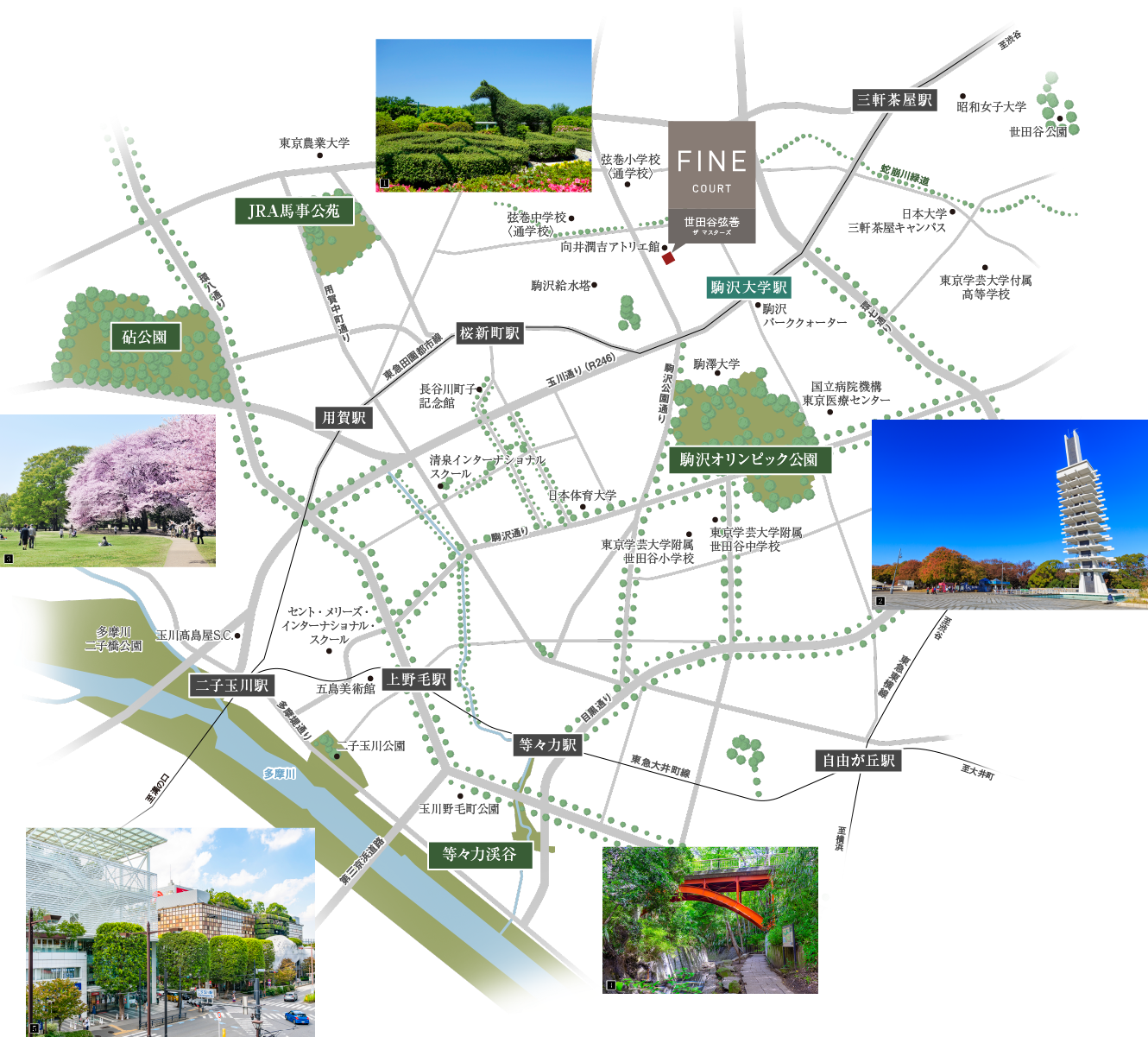 現地周辺図
