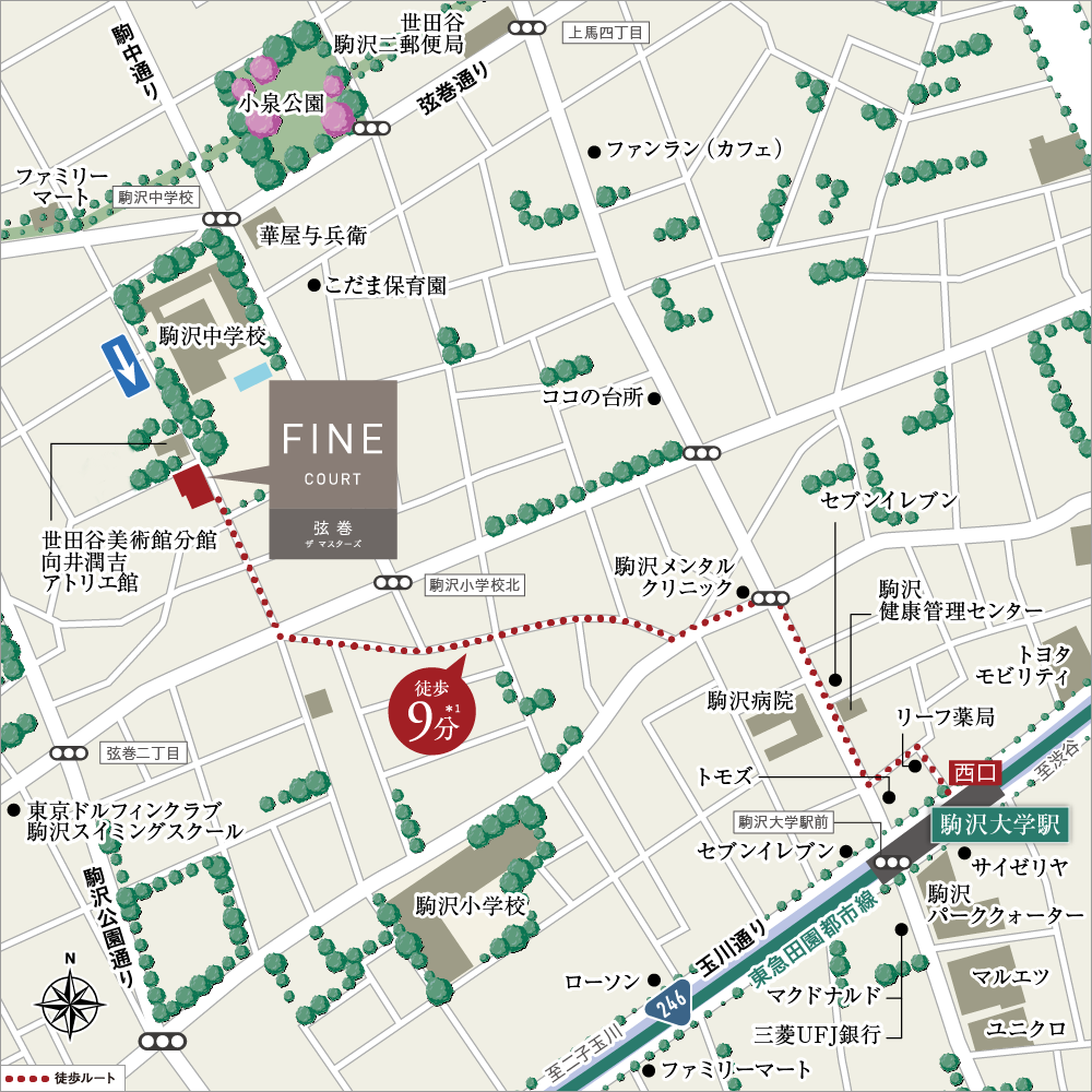 現地案内図