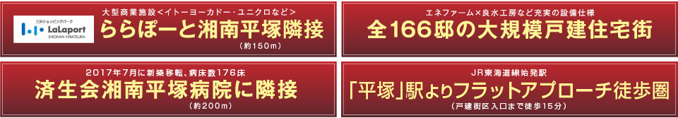 ららぽーと湘南平塚に隣接