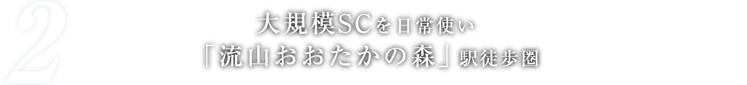 大規模SCを日常使い「流山おおたかの森」駅徒歩圏