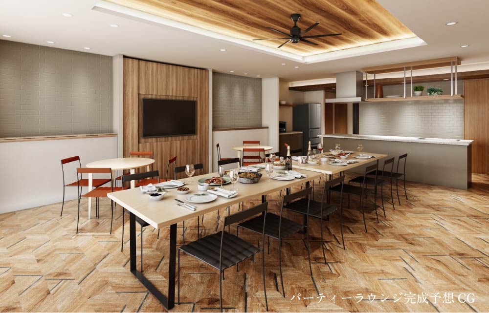 パーティーラウンジ完成予想CG