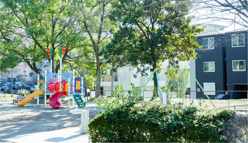 現地周辺の街並み