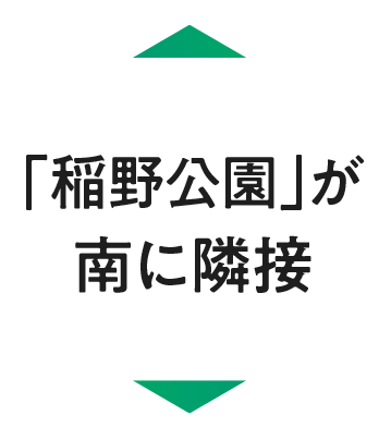 「稲野公園」が南に隣接