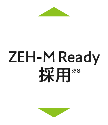 ZEH-M Ready｜認定取得※8