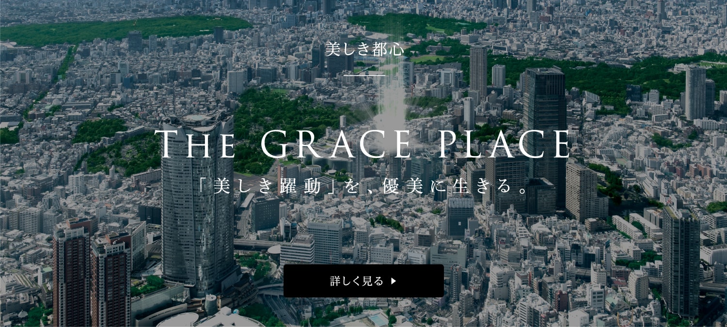 美しき都心 THE GRACE PLACE 「美しき躍動」を、優美に生きる。 詳しく見る