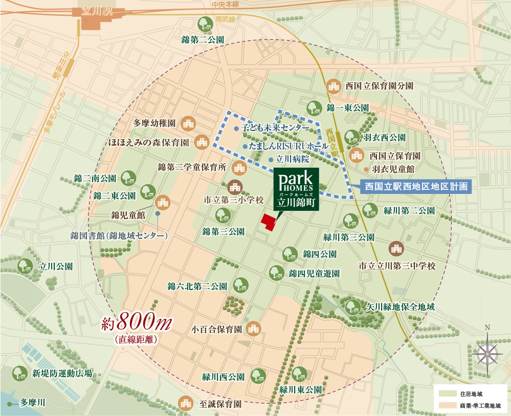 現地周辺マップ