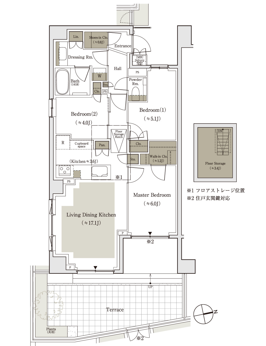 Ag type|パークホームズ城北中央公園|三井不動産 Ag type|パークホームズ城北中央公園|三井不動産