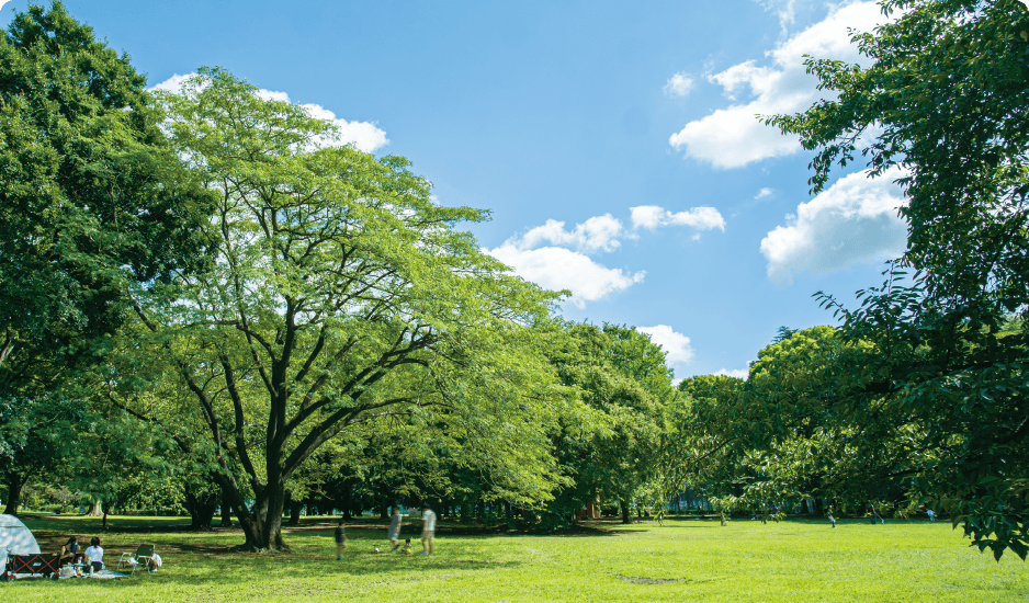 砧公園（徒歩2分・約120ｍ）