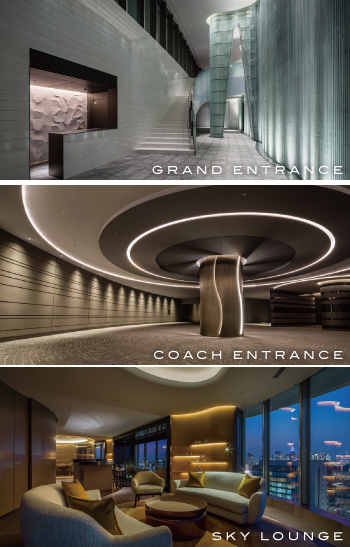 GRAND ENTRANCE・COACH ENTRANCE・SKY LOUNGE