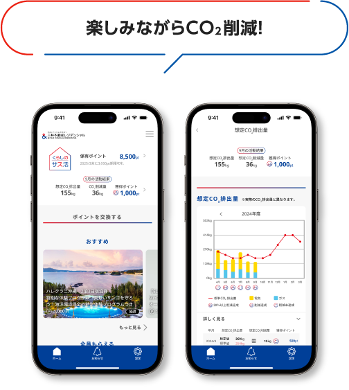 楽しみながらCO2削減!