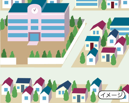 第一種低層住居専用地域のイメージ